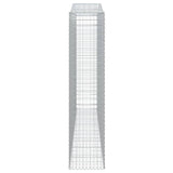 Arched Gabion Basket 400x50x220/240 cm Galvanised Iron 153421