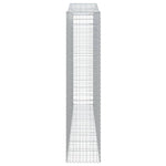 Arched Gabion Baskets 2 pcs 400x50x220/240 cm Galvanised Iron 3146034