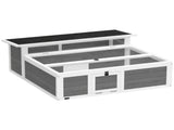Wooden Tortoise House, Tortoise Enclosure with Clear Observation Window, Top Opening, Multiple T3398P617017