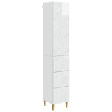 Cabinet Set 2 pcs High Gloss White 33 x 34.5 x 90 cm 3416731