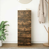 Sideboard with Drawers Smoked Oak 37.5x35x99 cm Engineered Wood 861764