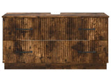 Bathroom Sink Cabinet HOORN Smoked Oak 82 x 41x 56 cm 897240
