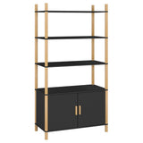 ZNTS Highboard Black 80x40x153 cm Engineered Wood 345703