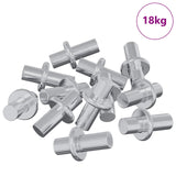 Shelf Peg 4500 pcs Silver 8.6 x 8.6 x 14.6 mm Steel 864614