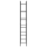 Firewood Rack Black 50x30x209 cm Steel 4018468