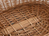 Firewood Basket with Carrying Handles 58x42x29 cm Natural Willow 286982