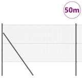 Ground Fix Welded Wire Fence 50 x 1 m PVC-Coated Steel 3351880