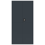 ZNTS File Cabinet Anthracite 90x40x220 cm Steel 3188332