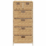 Storage Unit with 6 Baskets 47x37x100 cm Water Hyacinth 245493