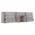 Sideboards 3 pcs Grey Sonoma Engineered Wood 3185429