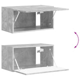 TV Wall Cabinet Set 4 pcs Concrete Grey Engineered Wood 3408910