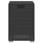 ZNTS Propane Tank Cover Table Black 40x40x60 cm Poly Rattan 366294