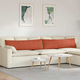 Sofa Pillows 2 pcs Red Orange 145 x 40 cm Corduroy Fabric 42013867