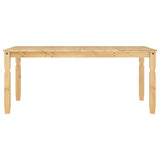 ZNTS Dining Table Corona 180x90x75 cm Solid Wood Pine 4005720