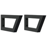 Basin Shelf Wall Mounted Steel and Solid Wood Acacia 3302715