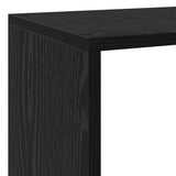 Room Divider Bookcase Black Oak 143.5 x 29 x 143.5 cm 886274