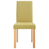 Dining Chairs 4 pcs Green Fabric 249225