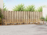 Outdoor Sofa Set 6 pcs White 404 x 166.5 x 73 cm 3386528