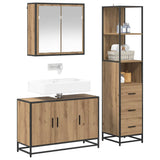 Bathroom Furniture Set 3 pcs Artisan Oak Engineered Wood 3402454
