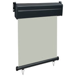 ZNTS Balcony Side Awning 65x250 cm Grey 48404