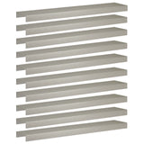 Garden Cover Profile 10 pcs 100 x 20 x 5 cm Stainless Steel 8012929