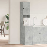 Kitchen Cabinet with Door Grey 35 x 50 x 180 cm Engineered Wood 871373