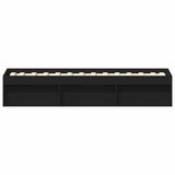 Bed Frame without Mattress Black 75x190 cm Small Single Small Single 3203846