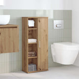 Bathroom Cabinet with Roll Holder Artisan Oak 39x22x90 cm 858532