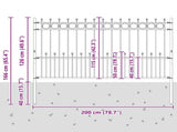 Spike Ring Fence HORST Black 42030108