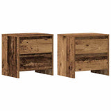 Bedside Cabinet with Drawer 2 pcs Old Wood 45 x 34 x 44.5 cm 863354