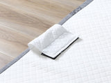 Folding Bed with 10cm Mattress, Portable Foldable Guest Bed with Sturdy Metal Frame on Wheels T3398P343012