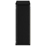 Bathroom Wall Cabinet with Mirror Black Oak 50x21x60 cm 861902