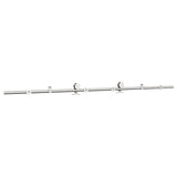 Sliding Door Hardware Kit 200 cm Stainless Steel Silver 4009691