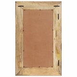 321630 Mirror 80x50 cm Solid Mango Wood