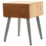 Bedside Table Solid Fir Wood 43x38x50 cm 245775