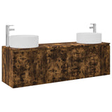 Bathroom Cabinet Set 3 pcs Smoked Oak 49.5 x 44.5 x 65.5 cm 3405732
