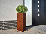 Garden Planter 30x26x75 cm Corten Steel 824545