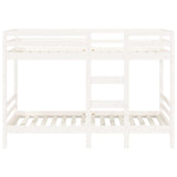 Bunk Bed without Mattress White 80x200 cm Solid Wood Pine 3139835
