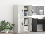 Storage Cabinet 2 pcs White 60 x 40 x 160 cm Steel Lockable 3438752