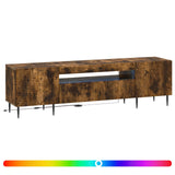 LED TV Cabinet Smoked Oak Engineered Wood 896910