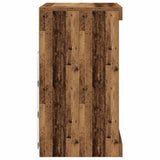 LED Sideboard Old Wood 60.5 x 37 x 67 cm Engineered Wood 863042