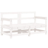 Garden Lounge Set White Solid pine wood Large Modular 3186467