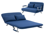 Two-Seater Click-Clack Sofa Bed - Dark Blue T3398P423092
