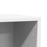 857724 Cat Litter Box Enclosure White 60x40x40 cm Engineered Wood