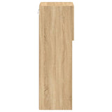 TV Cabinet with LED Lights Sonoma Oak 30.5x30x90 cm 837005