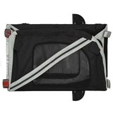 Pet Bike Trailer Grey and Black Oxford Fabric and Iron 93895