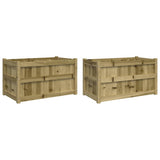 Garden Planters 2 pcs Impregnated Wood Pine 837468