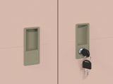 Storage Cabinet Pink 90 x 40 x 180 cm Steel 3406167