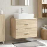 Wall-Mounted Bathroom Cabinet Sonoma Oak 62.5 x 44.5 x 50 cm 890328