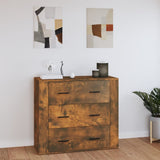 Sideboard Smoked Oak 80x33x70 cm Engineered Wood 816581
